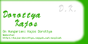 dorottya kajos business card